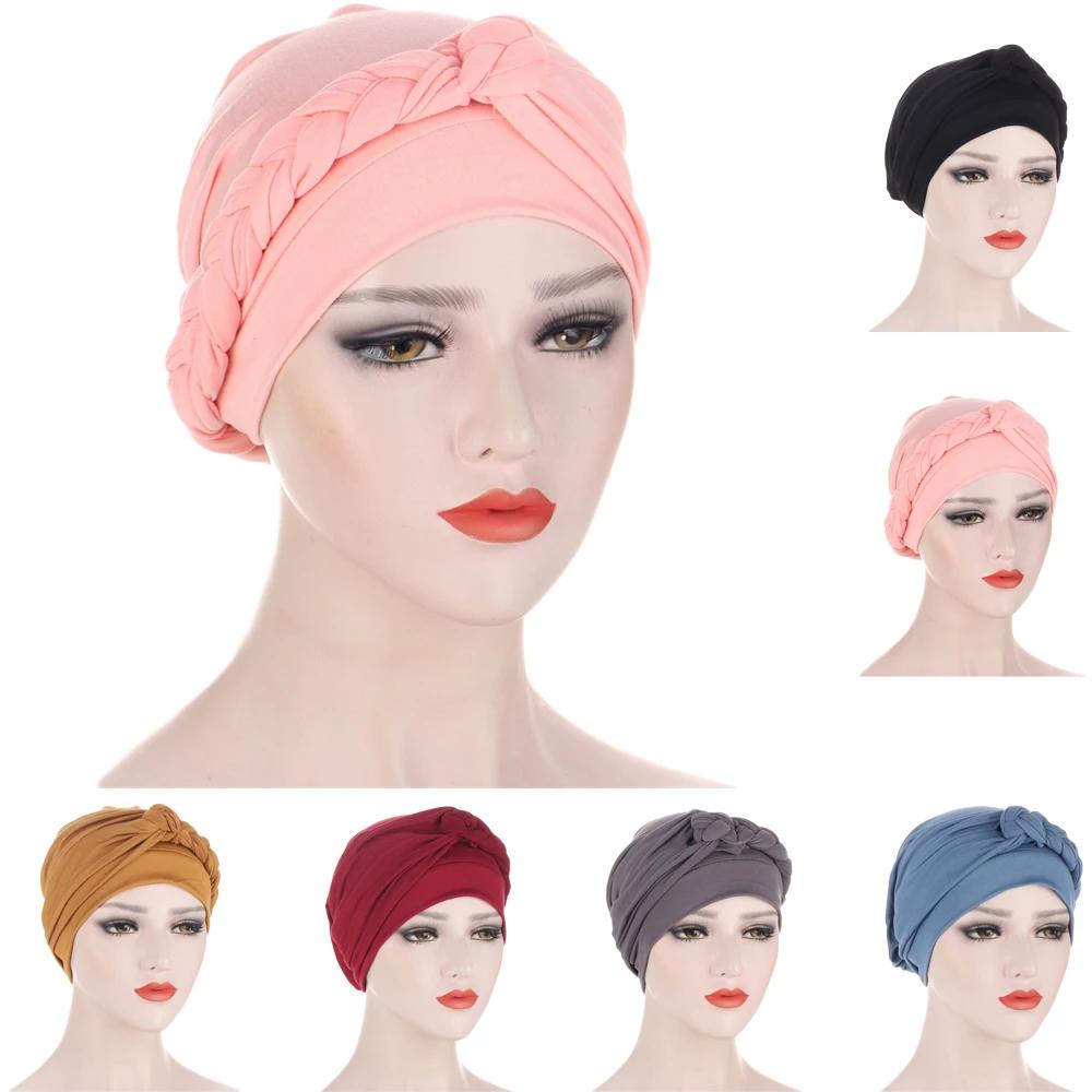 ε ̽  Hijab Hat Cancer Chemo Cap Braid Turban Headscarf ̽   ̵ Beanie Bonnet Ż Ŀ ĸ